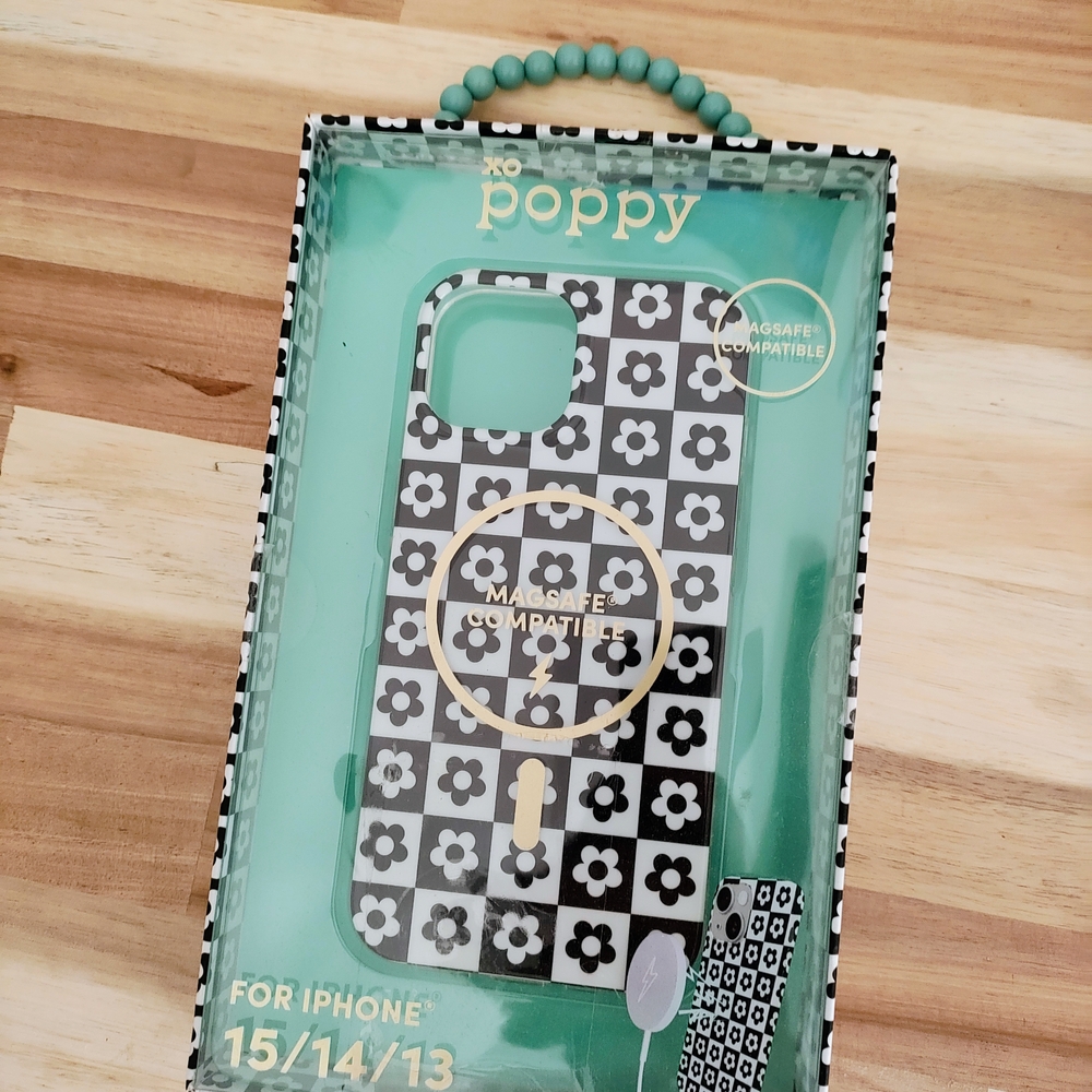 Black and White Floral iPhone Case